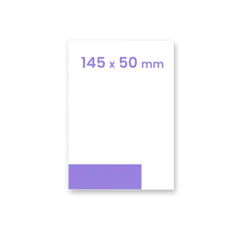 Bilet format 145 x 50 mm