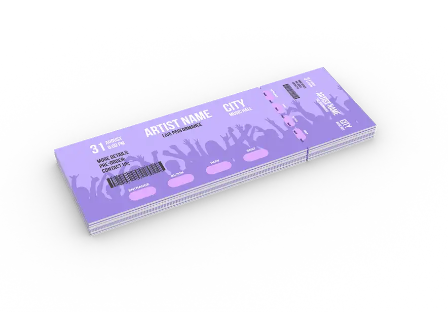 Bilety z perforacją - idealne na eventy