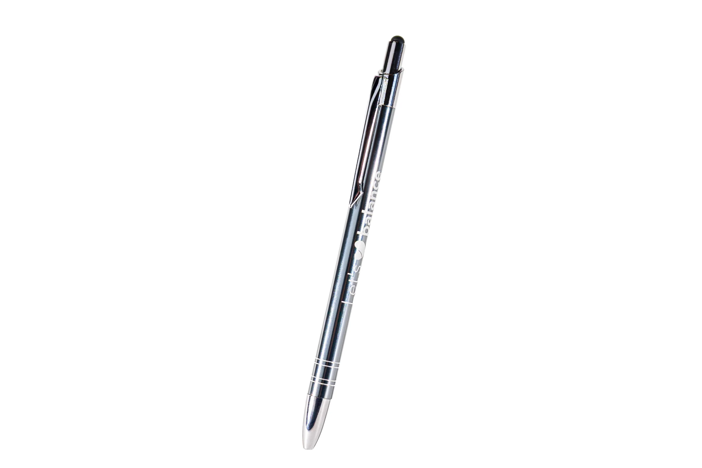 Długopis metalowy szary z touch pen