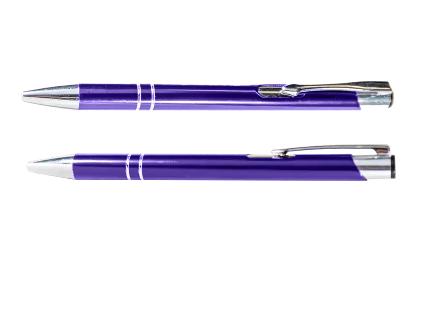 Długopisy metalowe z ringami