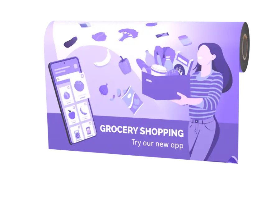 Folie z czarnym klejem