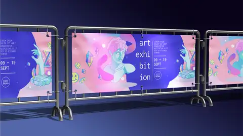 Banery odblaskowe – wydruki widoczne nocą