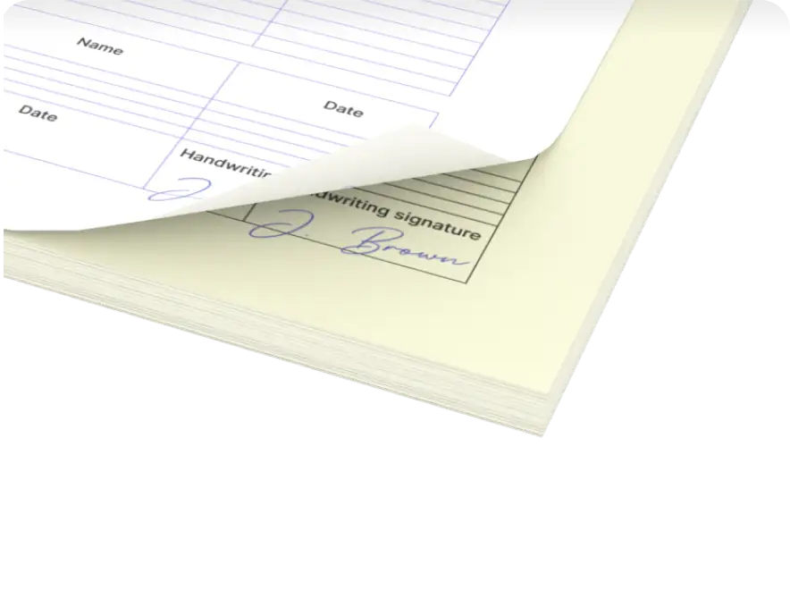 Druki samokopiujące jedna kopia