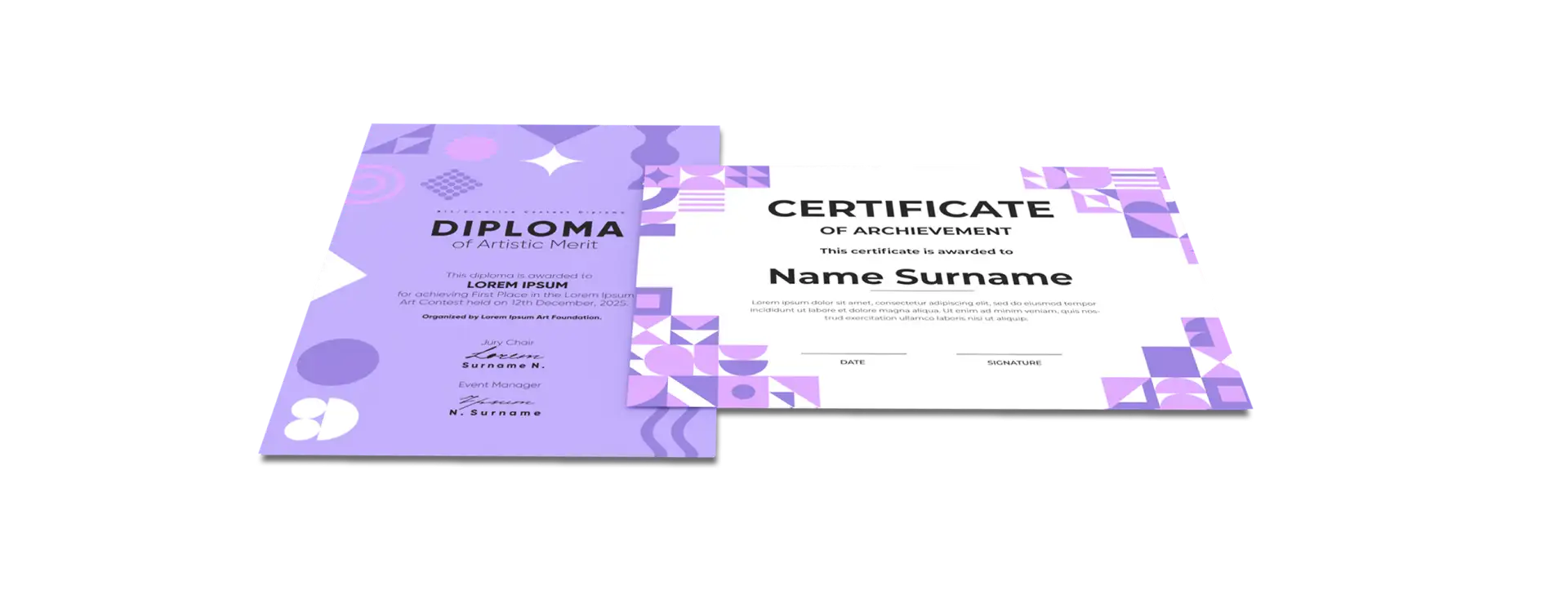 Dyplomy i certyfikaty