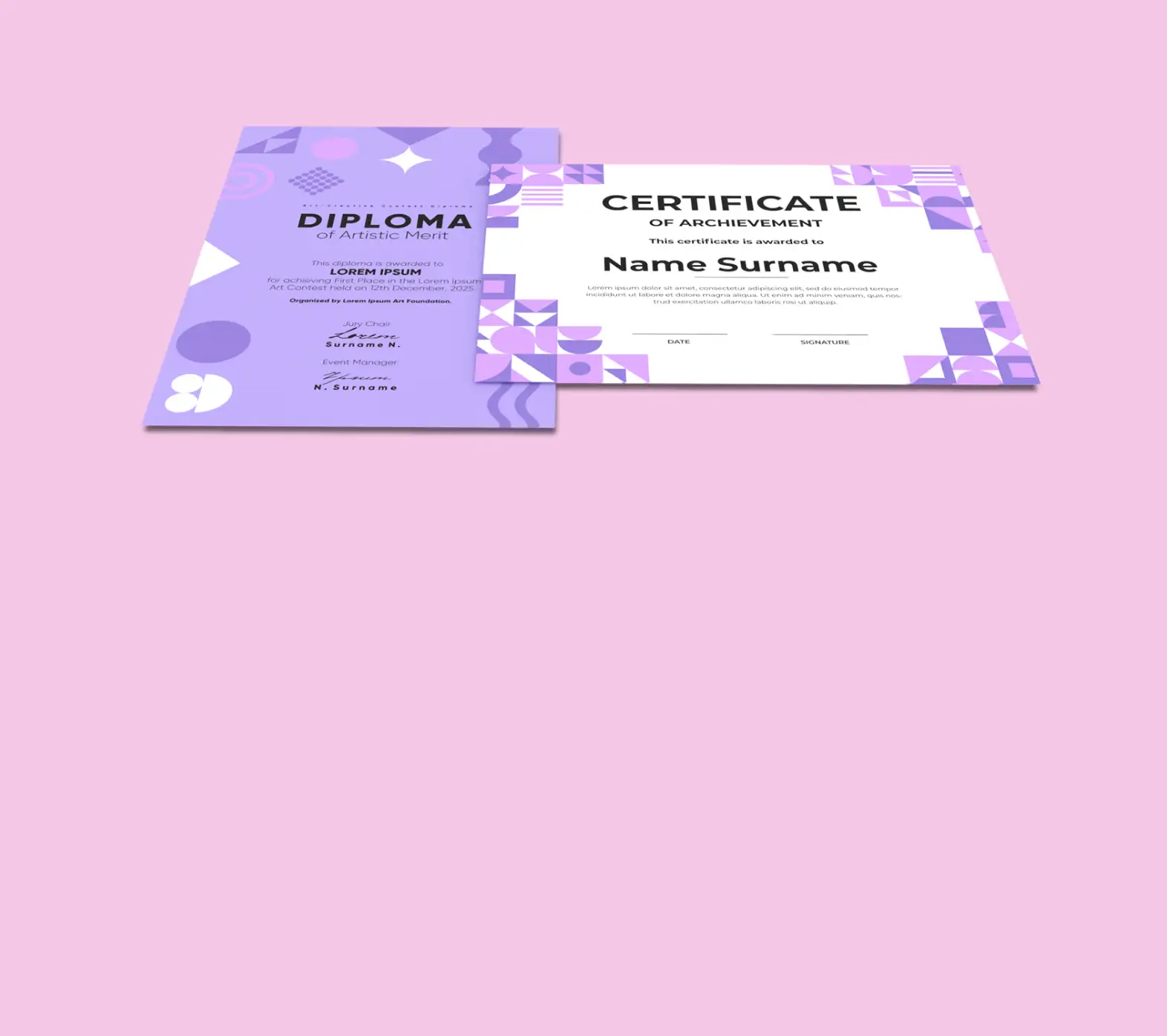 Dyplomy i certyfikaty