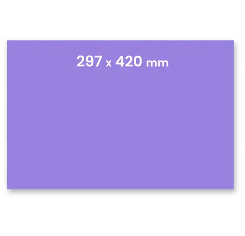Naklejka lub etykieta format A3 297 x 420 mm