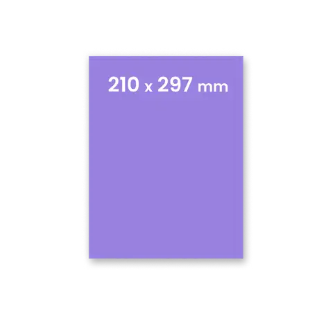 Naklejka lub etykieta format A4 210 x 297 mm