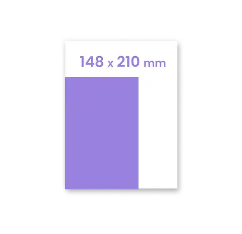 Naklejka lub etykieta format A5 148 x 210 mm