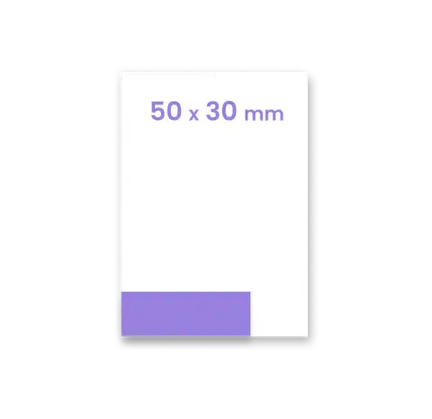 Naklejka lub etykieta 50 x 30 mm