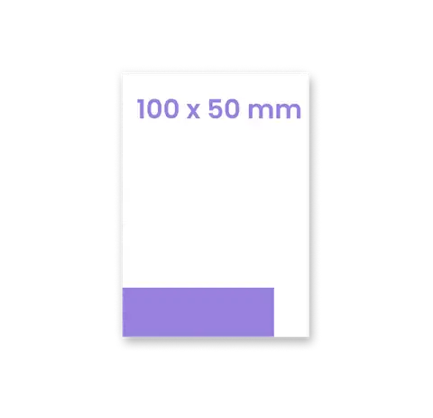Naklejka lub etykieta 100 x 50 mm