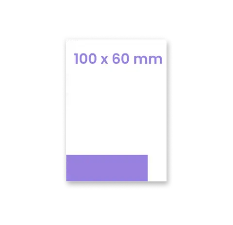 Naklejka lub etykieta 100 x 60 mm