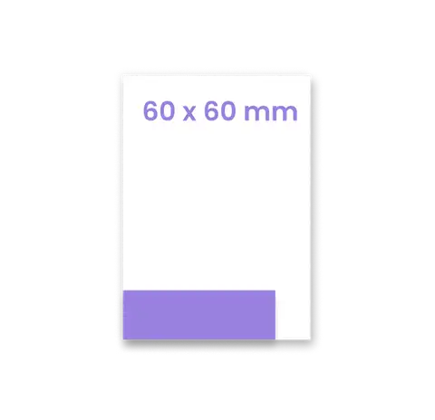 Naklejka lub etykieta 60 x 60 mm