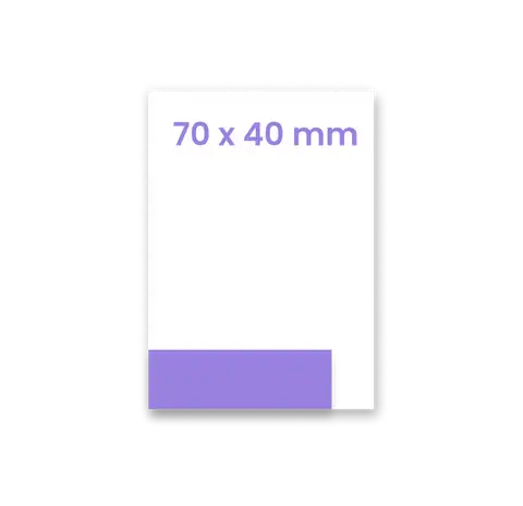 Naklejka lub etykieta 70 x 40 mm