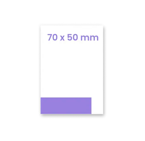 Naklejka lub etykieta 70 x 50 mm