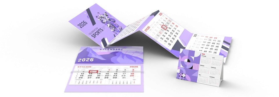 Kalendarze, biuwary i planery