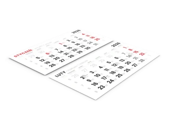 Kalendaria do kalendarzy tr&oacute;jdzielnych i jednodzielnych