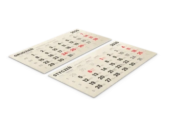 Kalendaria EKO do kalendarzy tr&oacute;jdzielnych i jednodzielnych