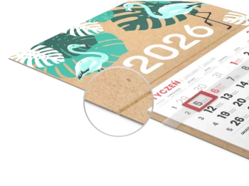 Kalendarze jednodzielne EKO - gł&oacute;wka płaska