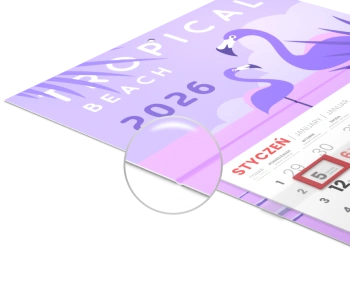 Kalendarze jednodzielne - gł&oacute;wka płaska