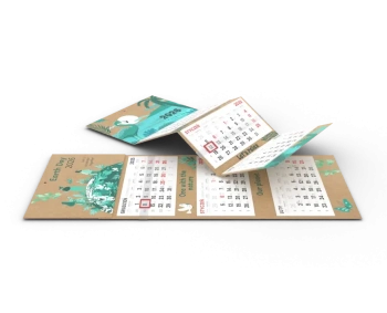 Kalendarze tr&oacute;jdzielne EKO