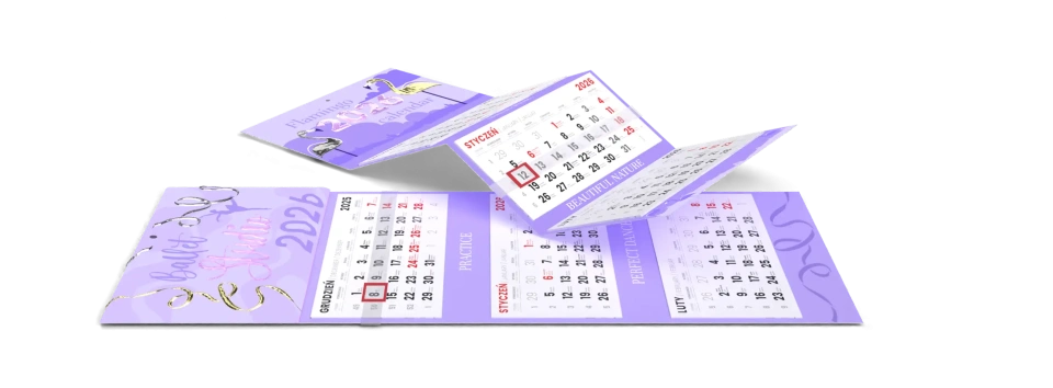 Kalendarze tr&oacute;jdzielne Premium