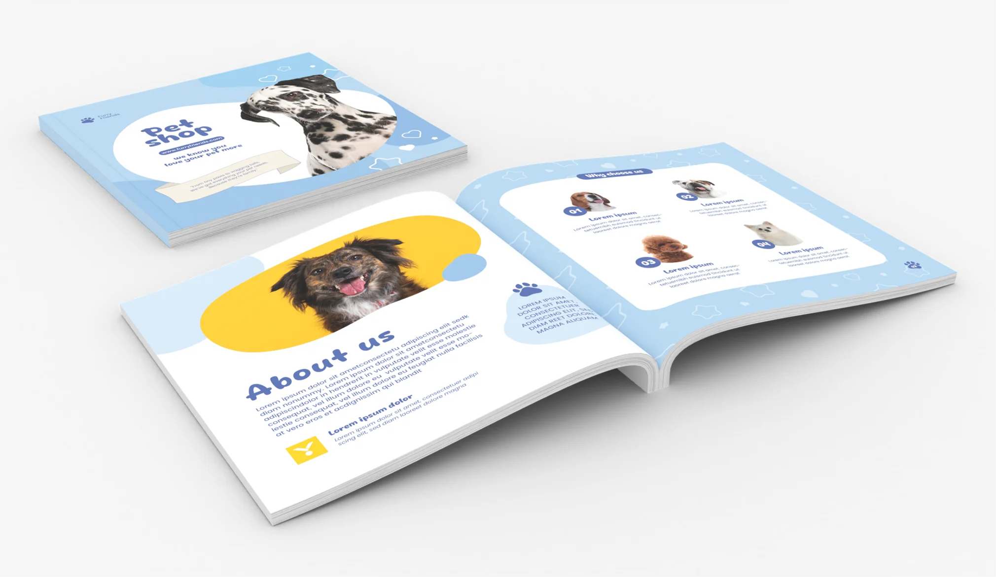 Katalog reklamowy w formacie kwadrat