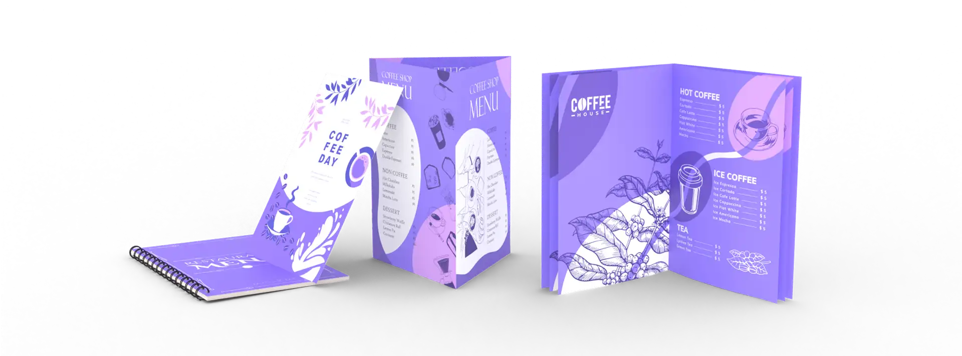 Menu dla restauracji, barów, kawiarni