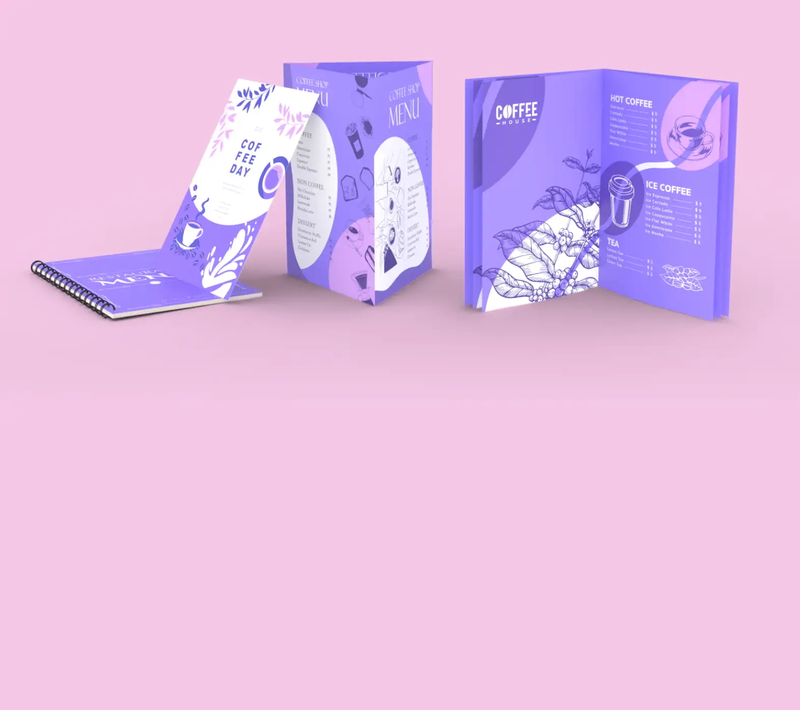 Menu dla restauracji, barów, kawiarni