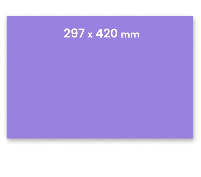 Menu format  A3