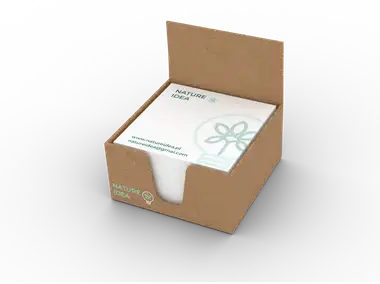 Notesy w kostce w kartoniku EKO