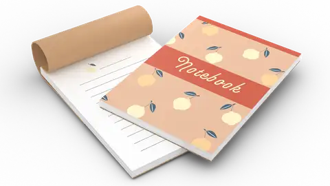 Drukuj notesy klejone z okładką