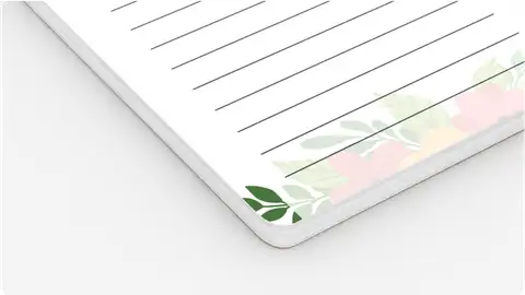 Dodatki do notesów, kształt narożnika