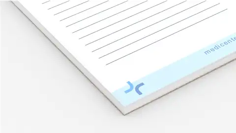 Logo firmowe na notesie