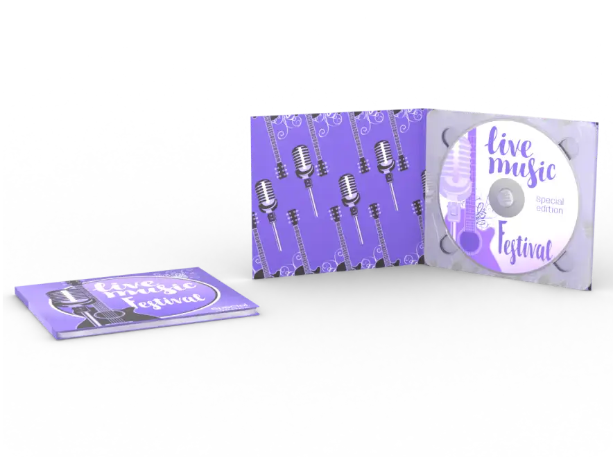 DigiPaki CD4P jednołamowe z nadrukiem