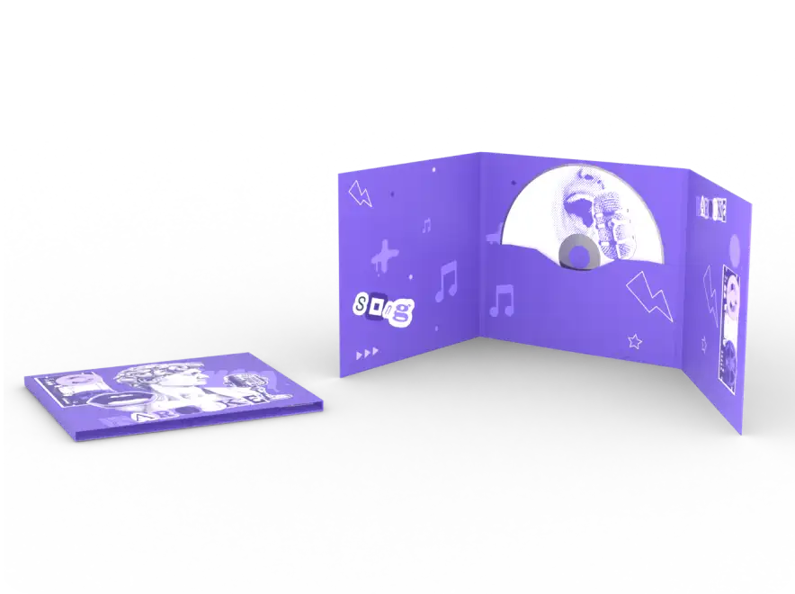 UniPaki CD6P dwułamowe z nadrukiem