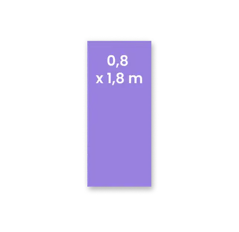 X-baner format  0,8 x 1,8 m