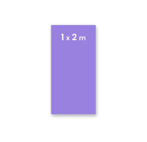 Roll up format  1 x 2 m