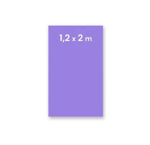 X-baner format  1,2 x 2 m