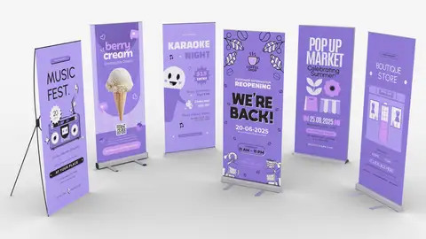 Roll-upy z różnymi kasetamil