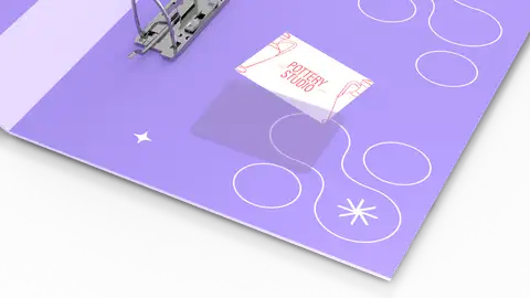 Kieszonka na wizytówkę dla segregatorów