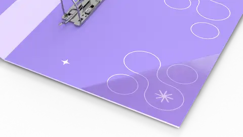 Kieszonka w kształcie trójkąta dla segregatorów