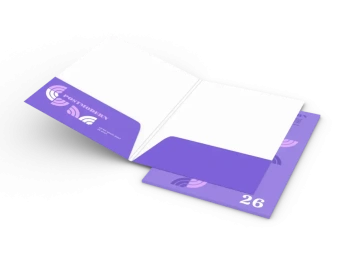 Teczki A4 z dwoma kieszeniami