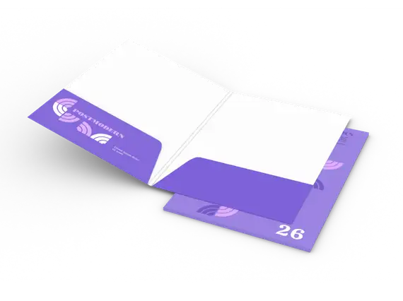 Teczki A4 z dwoma kieszeniami