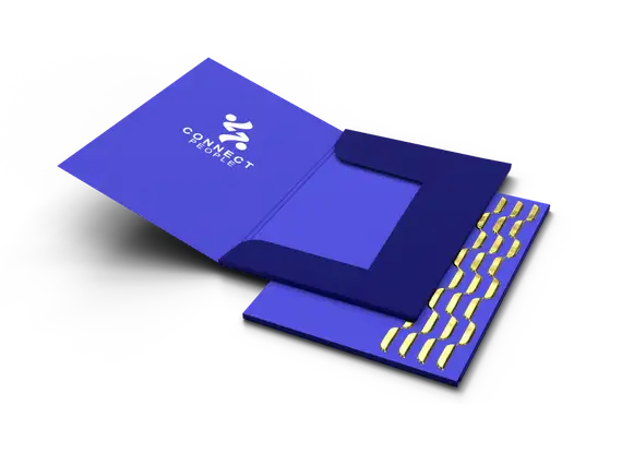 Teczki A5 z trzema skrzydełkami Premium 3D