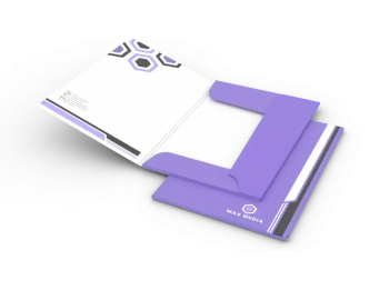 Teczki A5 z trzema skrzydełkami