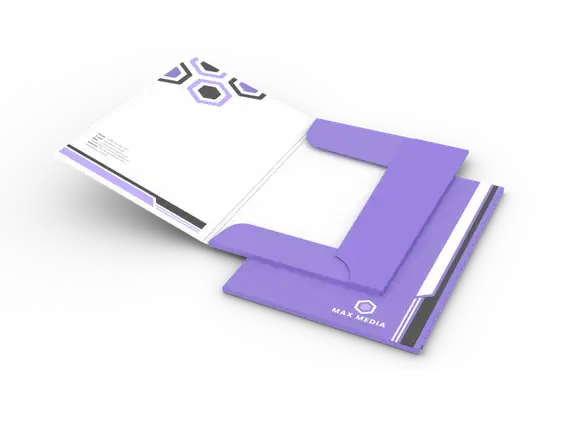 Teczki A5 z trzema skrzydełkami