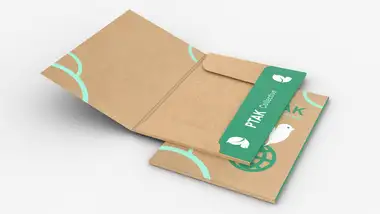 Teczki A5 z trzema skrzydełkami EKO