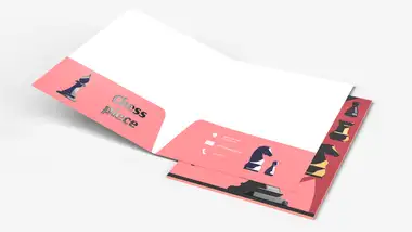 Teczki A4 z dwoma kieszeniami Premium