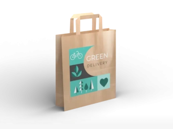 Torby cateringowe Kraft beżowe