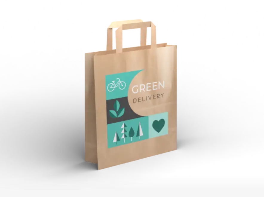 Torby cateringowe Kraft beżowe